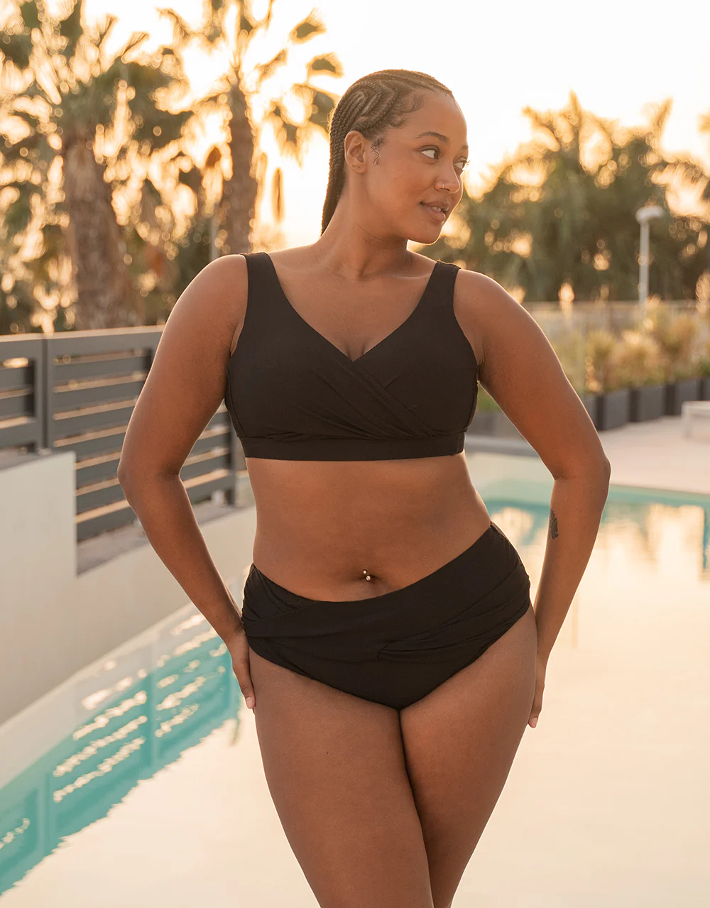Bikini-Top ohne Verschluss Porto Black - Image 5