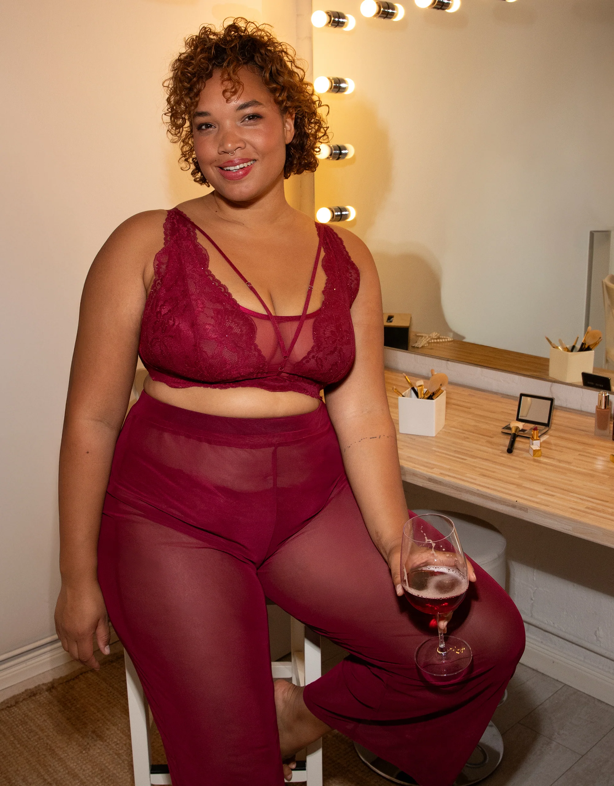 Bralette Elva Glam Bordeaux - Image 11