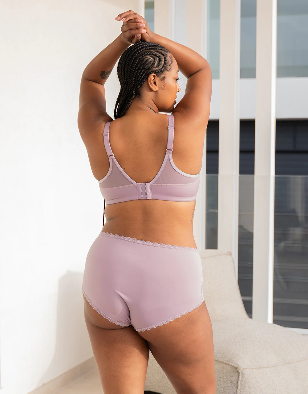 High-Panty Basic Violetgrey - Image 8