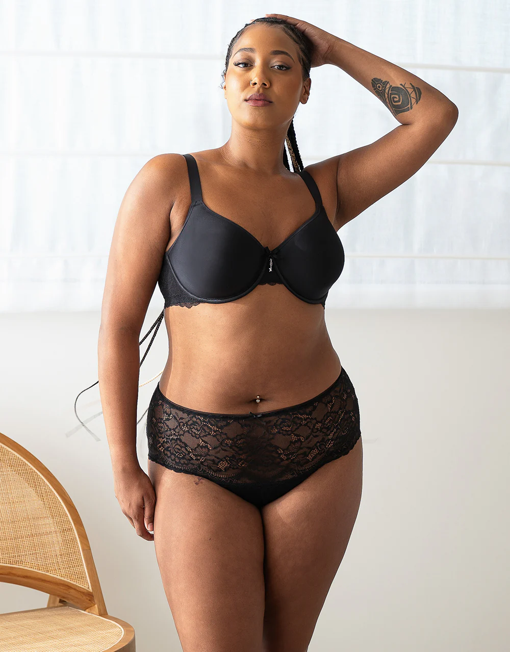 High-Panty Lace Basic Black - Image 5
