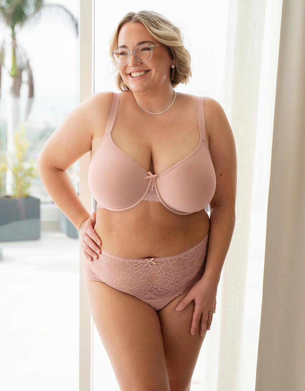 High-Panty Lace Basic Rose - Image 3