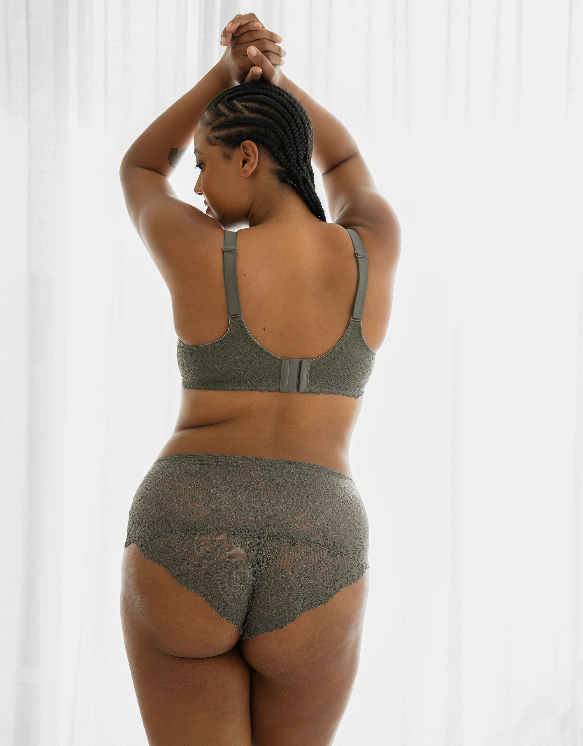 High-Panty Lace Basic Olive - Image 5
