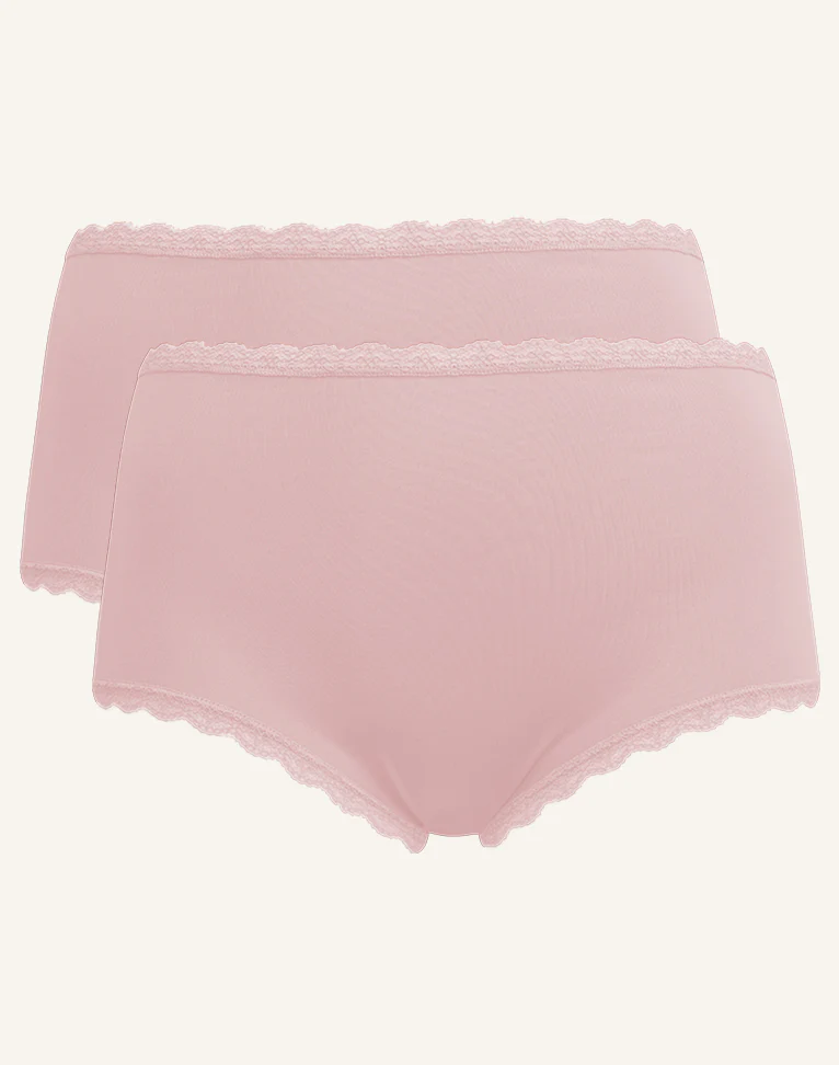 High-Panty-Set 2x Basic Blush