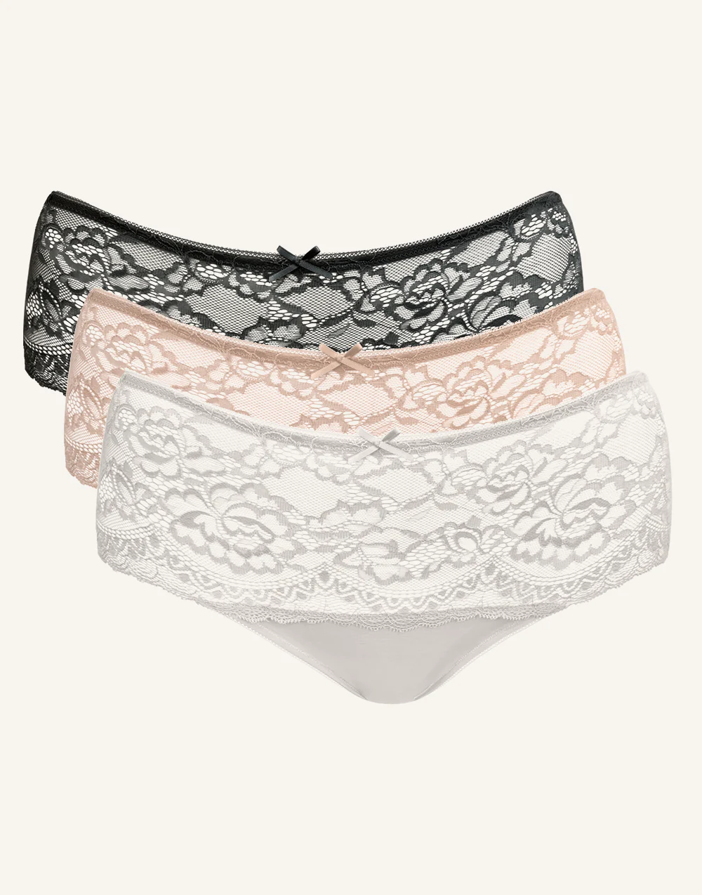 High-Panty-Set 3x Lace Basic