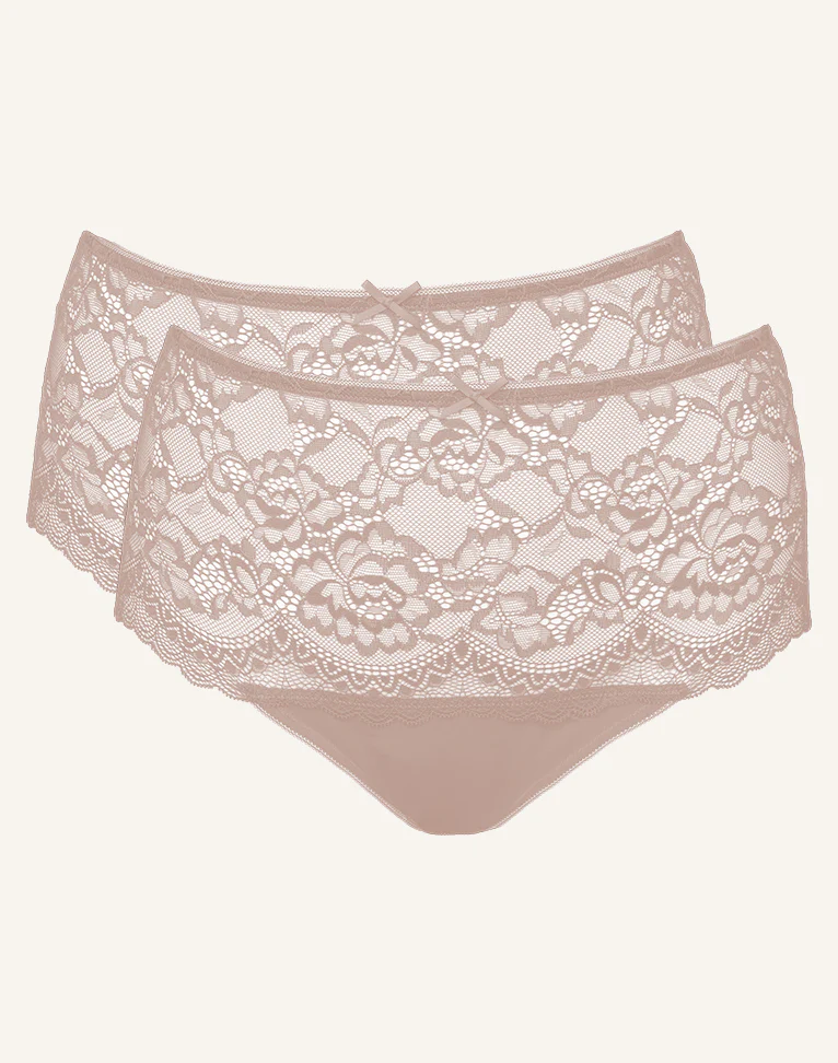 High-String-Set 2x Lace Basic Cappuccino