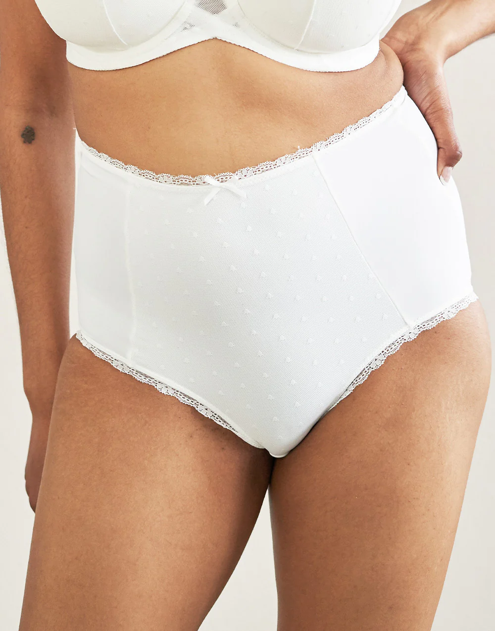 High-Waist-Panty Diamond Ivory
