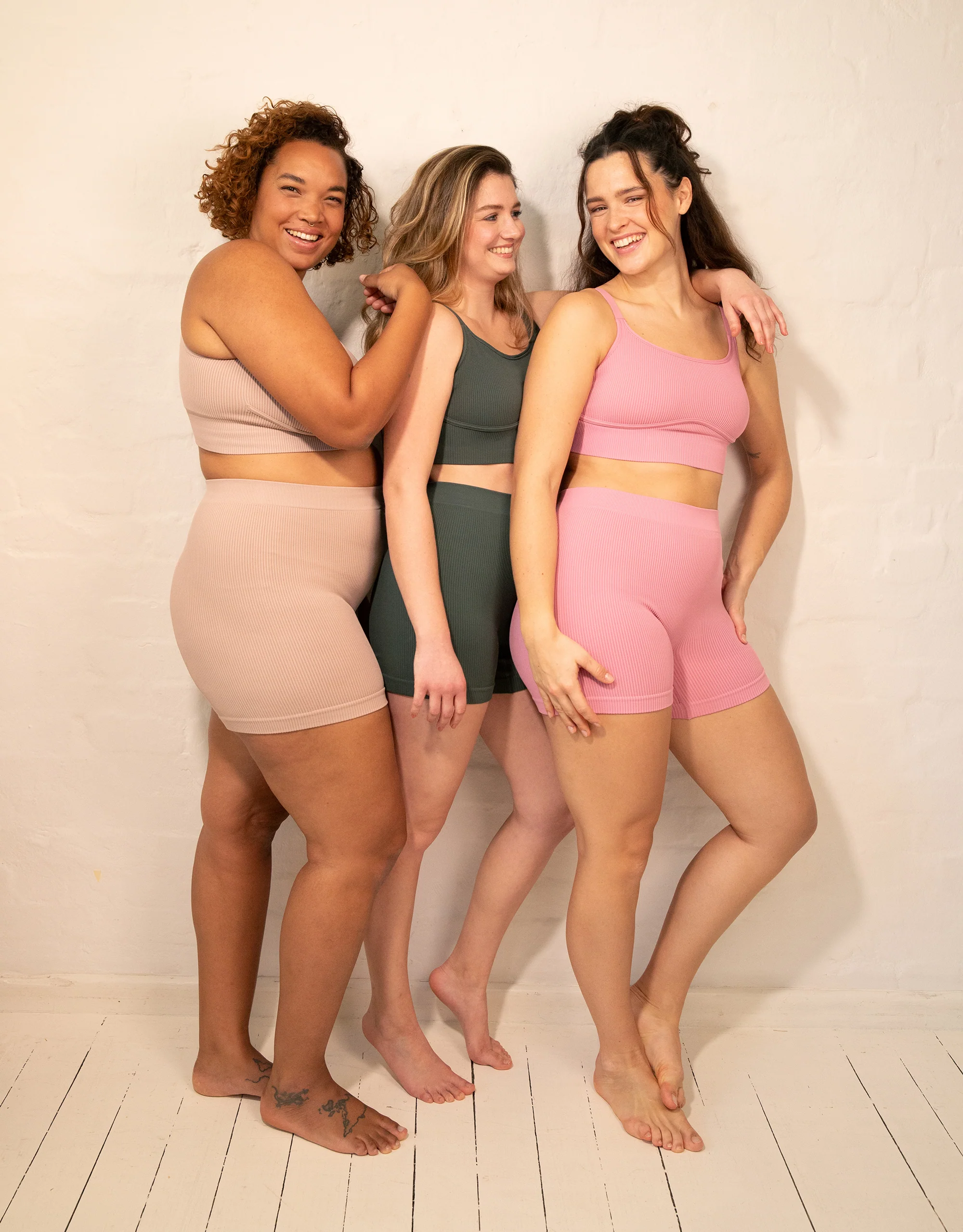 High-Waist-Shorts-Set 2x Freeda Black/Taupe - Image 11