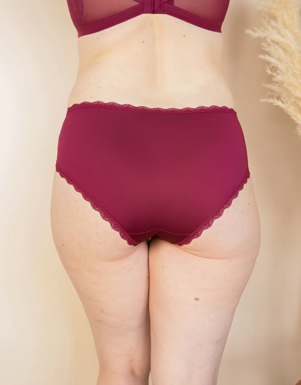 Panty-Set 2x Basic Bordeaux - Image 3
