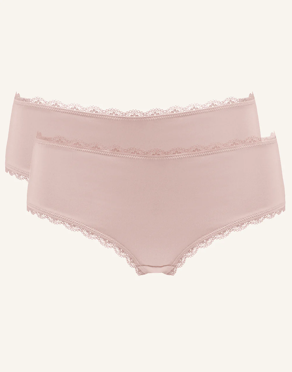 Panty-Set 2x Basic Rose