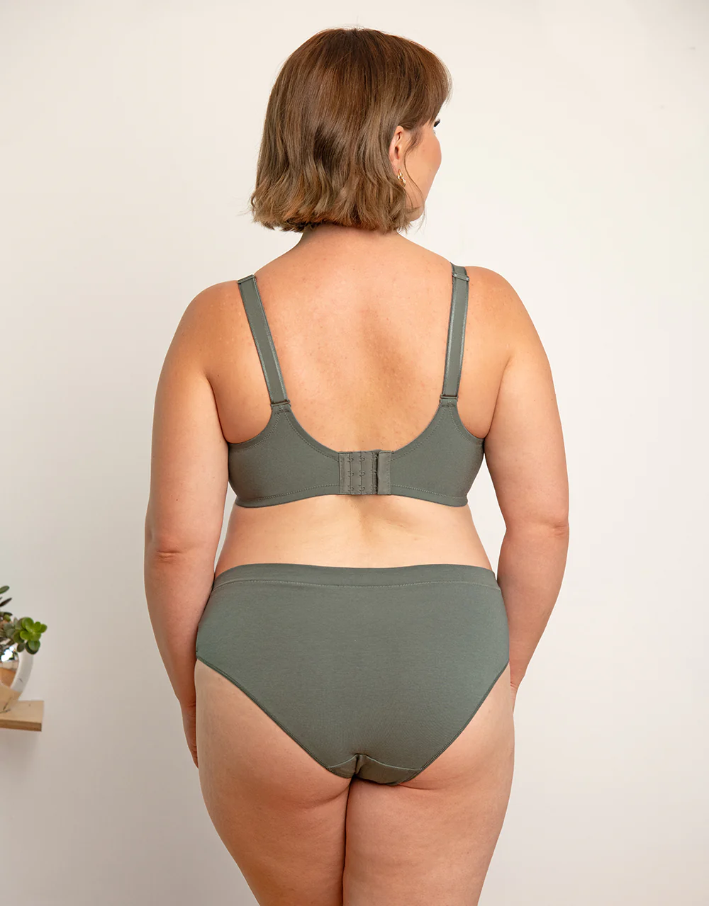 Panty-Set 2x Cotton Basic Olive - Image 5