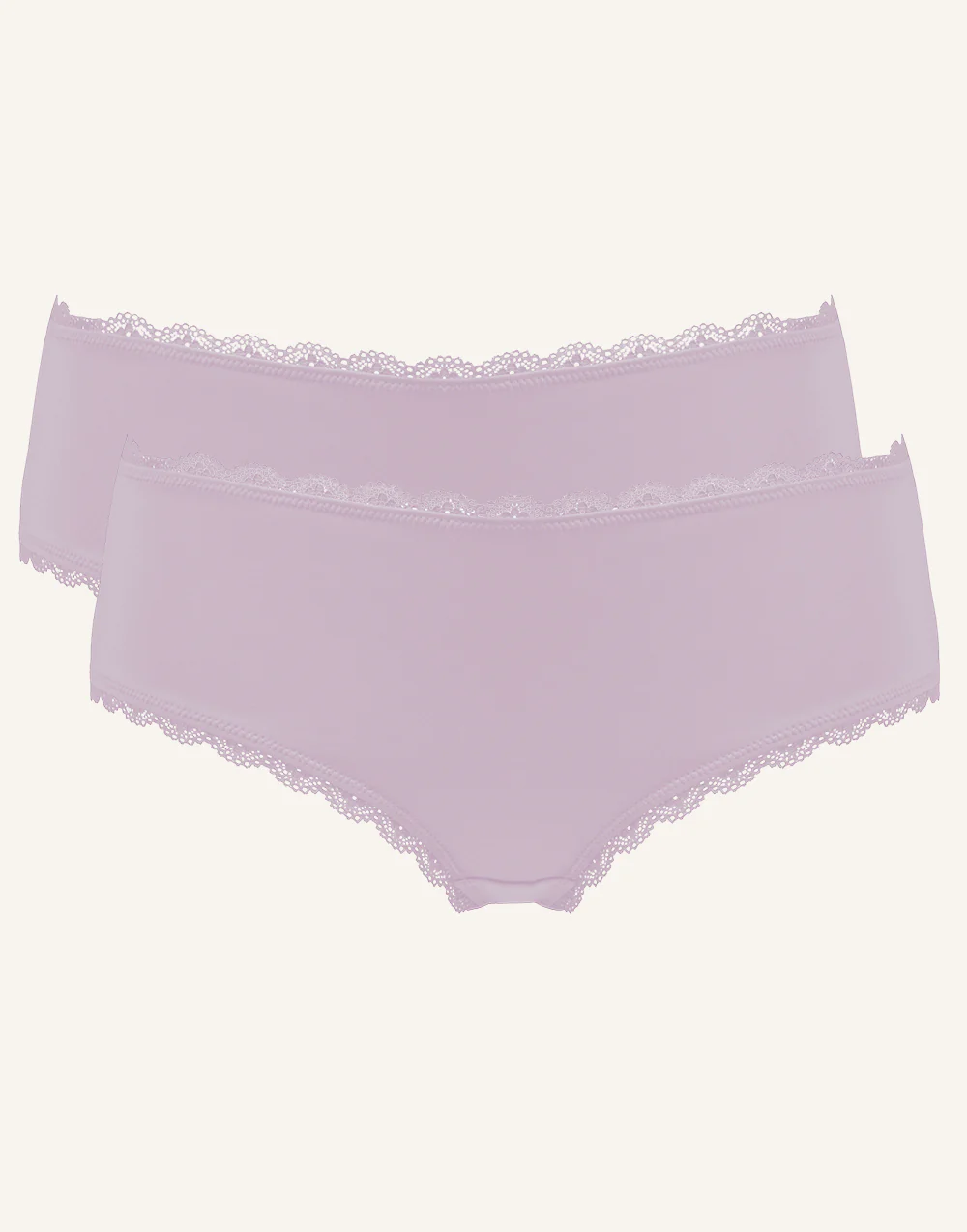 Panty-Set 2x Basic Violetgrey