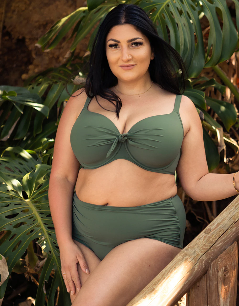 Schalen-Bikini-Top Valencia Classic Olive - Image 4