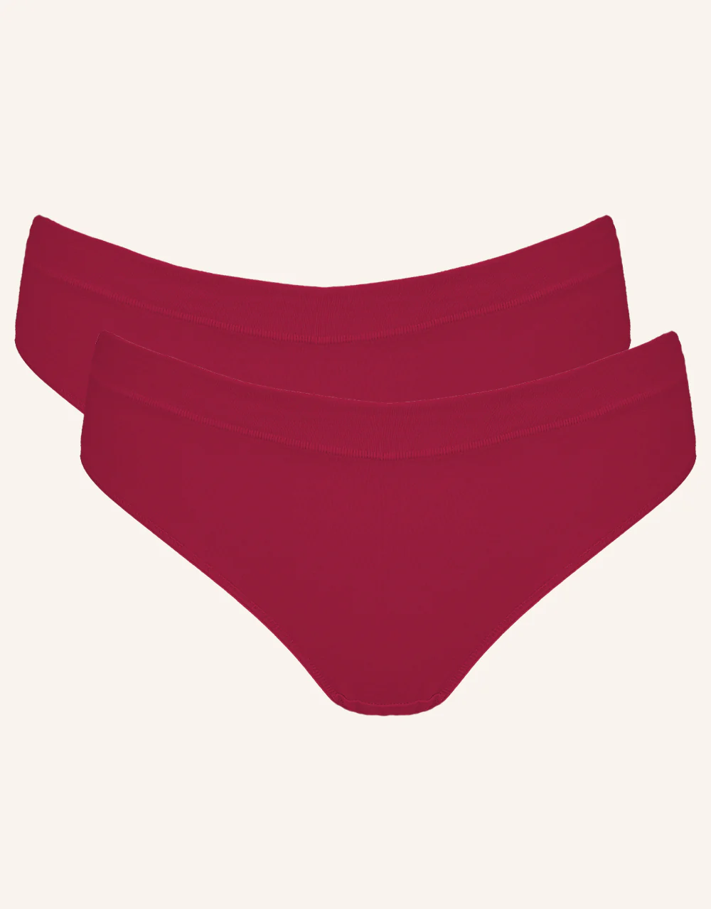 String-Set 2x Cotton Basic Bordeaux