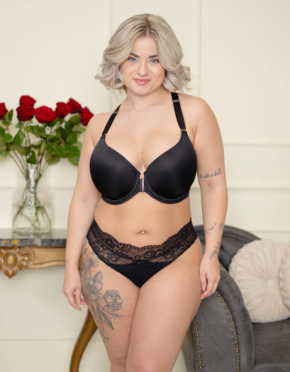 Vorderverschluss-BH Pure Luxe Black - Image 6